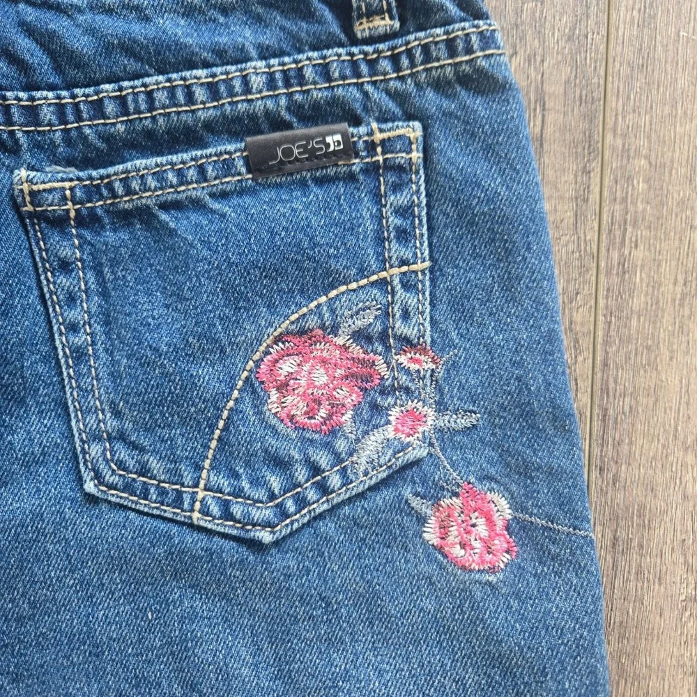Joes Jeans Kids Ozzie 4152 Blue Denim Floral‎ Embroidered Shorts Size 10 140cm
